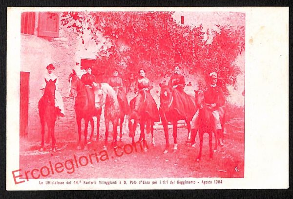 ah9789 CARTOLINA D'EPOCA -Reggio Emilia - Fanteria Villeggianti a S. Polo d'Enza