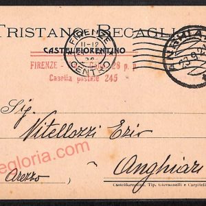 ae7480 - CARTOLINA D'EPOCA - Firenze Provincia - Castelfiorentino  1921