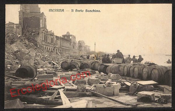 ag8451 - CARTOLINA D'EPOCA - Messina Città - Il Porto Banchina