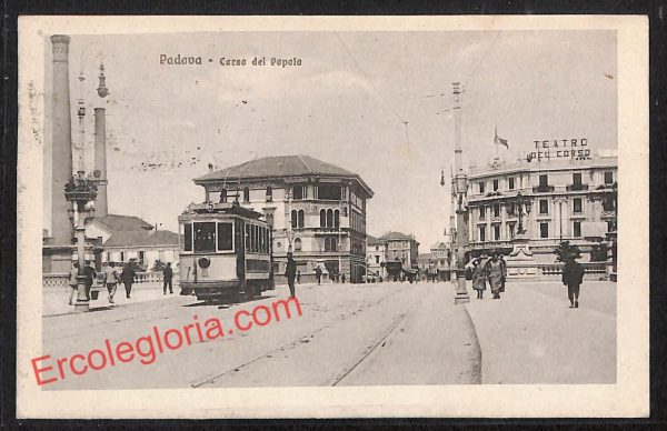 ah4247 - CARTOLINA D'EPOCA - Padova Città - Corso del Popolo