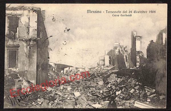 ag8454 - CARTOLINA D'EPOCA - Messina Città - Corso Garibaldi