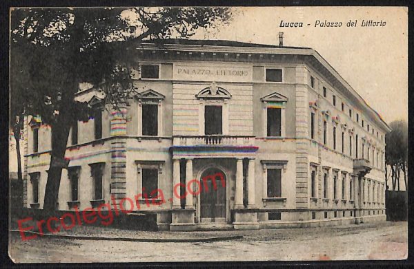 ag6310  - CARTOLINA D'EPOCA - Lucca Città - Palazzo del Littorio  1931