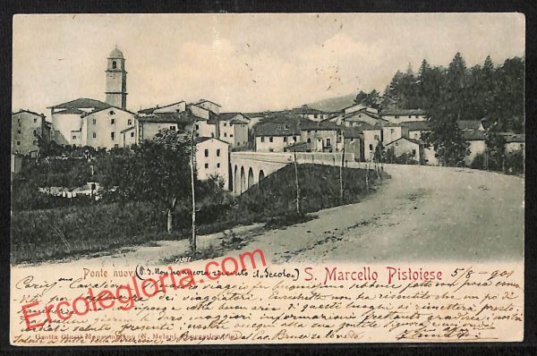 ah8826 - CARTOLINA D'EPOCA - Pistoia Provincia - San Marcello Pistoiese