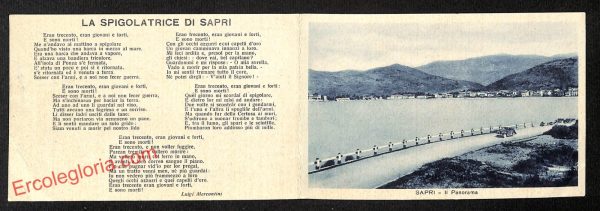 ai4664 - DOPPIA CARTOLINA D'EPOCA - Salerno Provincia - Sapri