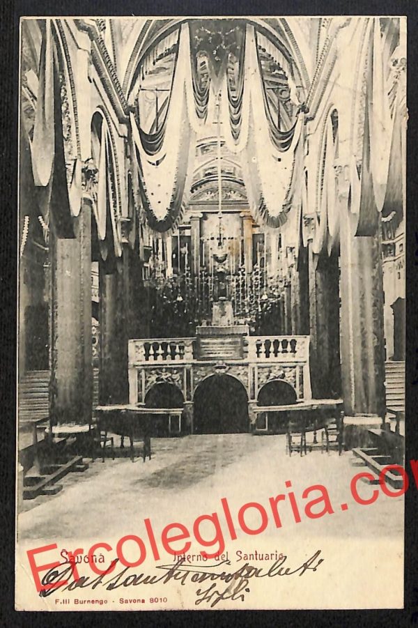 ai4974 - CARTOLINA D'EPOCA - Savona Città - Santuario di Savona - immagine 2