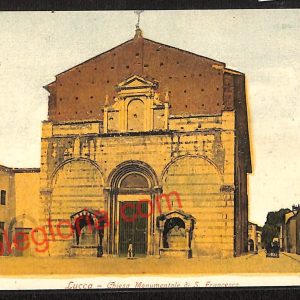 ag6331  - CARTOLINA D'EPOCA - Lucca Città - Chiesa Monumentale di S. Francesco