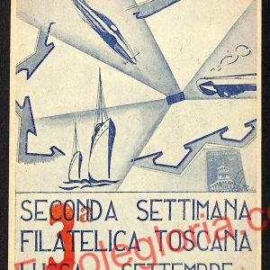 ag6332  - CARTOLINA D'EPOCA - Lucca Città - II Settimana Filatelica Toscana