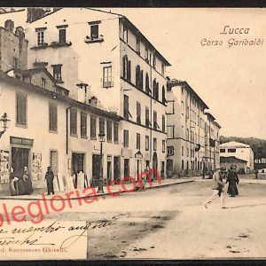 ag6335  - CARTOLINA D'EPOCA - Lucca Città - Corso Garibaldi  1906