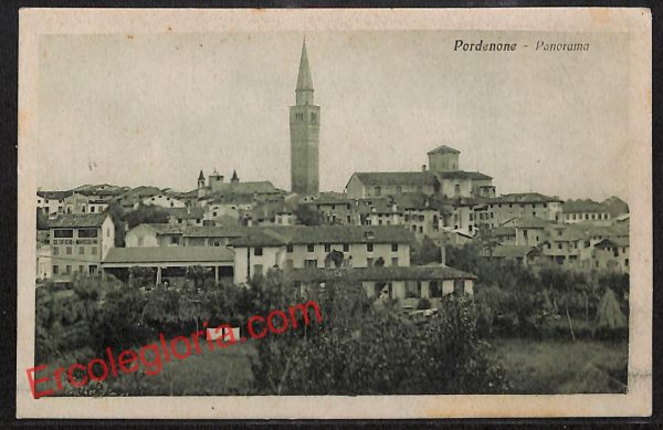 ah8842 - CARTOLINA D'EPOCA - Pordenone Città - Panorama