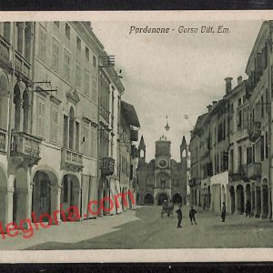 ah8849 - CARTOLINA D'EPOCA - Pordenone Città - Corso Vittorio Emanuele