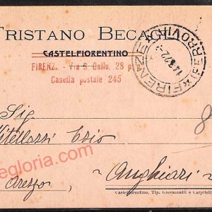 ae7489 - CARTOLINA D'EPOCA - Firenze Provincia - Castelfiorentino 1922