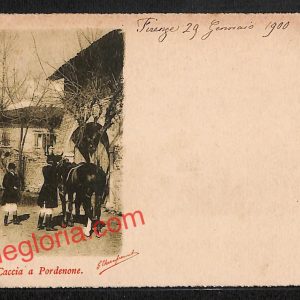 ah8859 - CARTOLINA D'EPOCA - Pordenone Città - Caccia a Pordenone