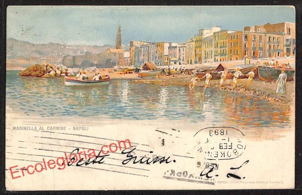 ah3824 - CARTOLINA D'EPOCA - Napoli  Provincia - Marinella al Carmine