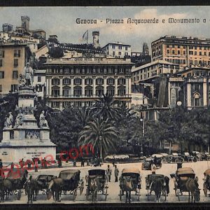 ag0842 - CARTOLINA D'EPOCA - Genova Città - Monumento a C. Colombo