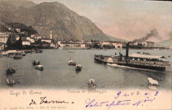 ab6340 - CARTOLINA  D'EPOCA - Como Provincia : LAGO DI COMO 1903