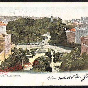 ag0847 - CARTOLINA D'EPOCA - Genova Città - L' Acquasola  1903