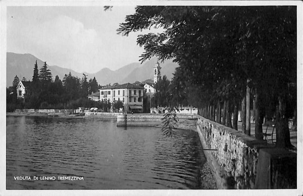 ab6345 - CARTOLINA  D'EPOCA - Como Provincia : LENNO