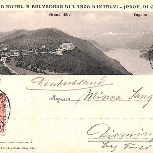ab6350 - CARTOLINA  D'EPOCA - Como Provincia : LANZO 1911