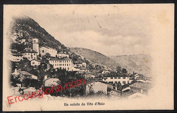 ah8885 - CARTOLINA D'EPOCA - Pordenone Provincia - Vito d'Asio
