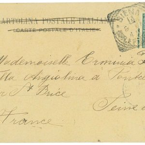 P2901 - ITALIA, FLOREALE SASS. 70 LF !!!! DENTELLATURA SPOSTATA 1905
