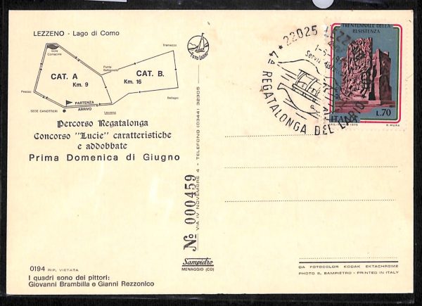 ab6385 - CARTOLINA  D'EPOCA - Como Provincia : LARIO - immagine 2