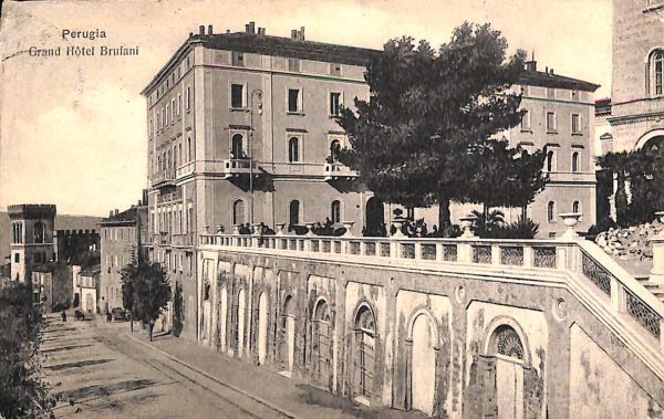 aa9815 - CARTOLINA  D'EPOCA - Perugia Città - Grand Hotel Brufani