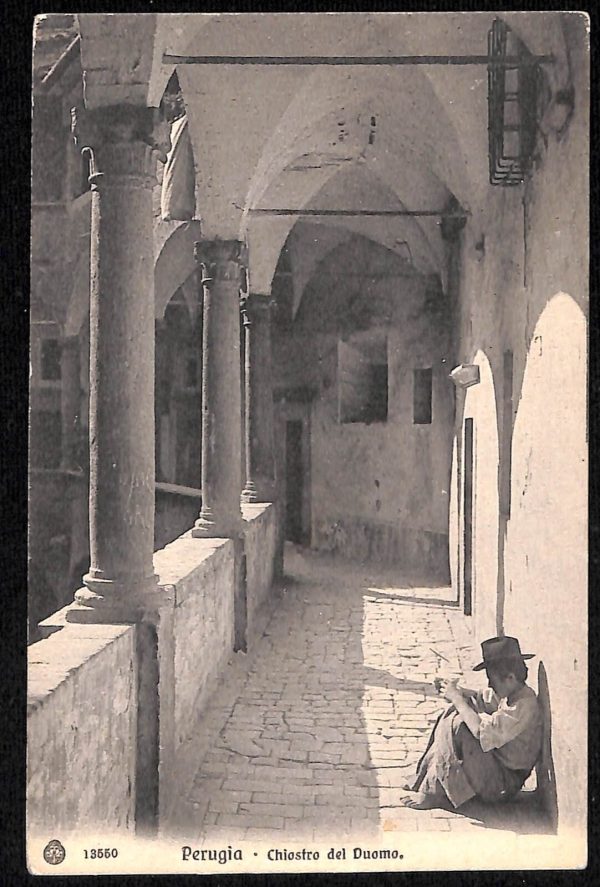 aa9816 - CARTOLINA  D'EPOCA - Perugia Città - Chiostro del Duomo  1924
