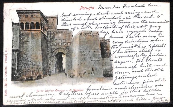 aa9823 - CARTOLINA  D'EPOCA - Perugia Città - Porta Urbica Etrisca