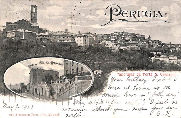 aa9829 - CARTOLINA  D'EPOCA - Perugia Città -Porta S. Girolamo