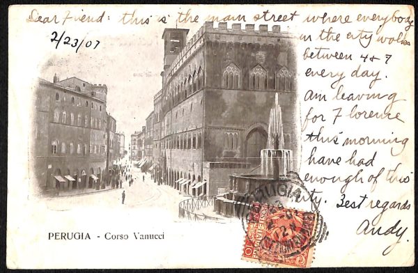 aa9831 - CARTOLINA  D'EPOCA - Perugia Città - Corso Vannucci
