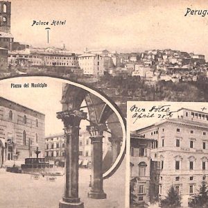 aa9833 - CARTOLINA  D'EPOCA - Perugia Città - Piazza Municipio