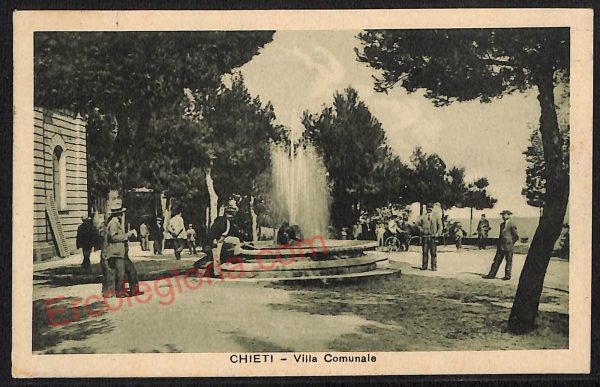 ae4967 - CARTOLINA D'EPOCA - Chieti Città - Villa Comunale  1924