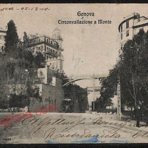 ag0858 - CARTOLINA D'EPOCA - Genova Città - Circonvallaazione a Monte