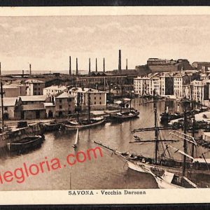 ai5000 - CARTOLINA D'EPOCA - Savona Città - Vecchia Darsena