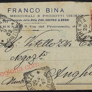 ae6692 - CARTOLINA D'EPOCA - Firenze Città - Franco Bina  1902