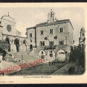 ag5745 - CARTOLINA D'EPOCA - Latina Città - Chiesa e Palazzo Municipale