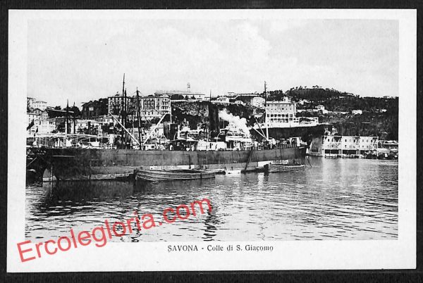 ai5001 - CARTOLINA D'EPOCA - Savona Città - Colle di San Giacomo