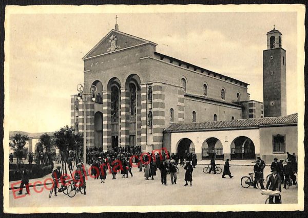 ag5750 - CARTOLINA D'EPOCA - Latina Città - La chiesa di S. Marco  1936