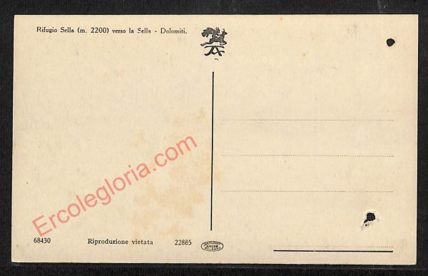 ae3484 - CARTOLINA  D'EPOCA - Bolzano Città - Rifugio Sella - immagine 2