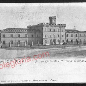 ae4989 - CARTOLINA D'EPOCA - Chieti Città - Piazza Garibaldi  1901