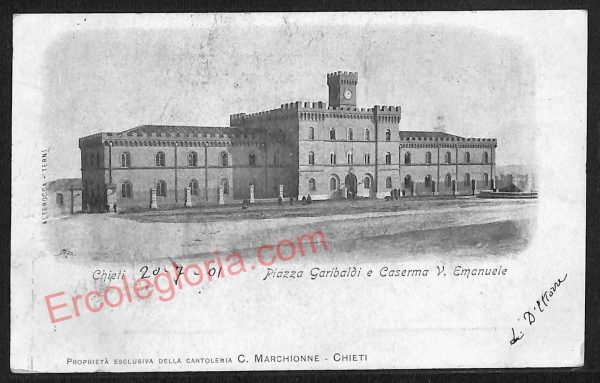 ae4989 - CARTOLINA D'EPOCA - Chieti Città - Piazza Garibaldi  1901