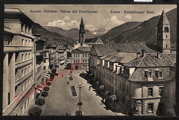 ae3491 - CARTOLINA  D'EPOCA - Bolzano Città - Chiesa dei Dominicani