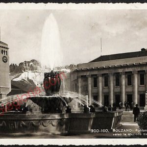 ae3492 - CARTOLINA  D'EPOCA - Bolzano Città - Fontana delle Rane  1944