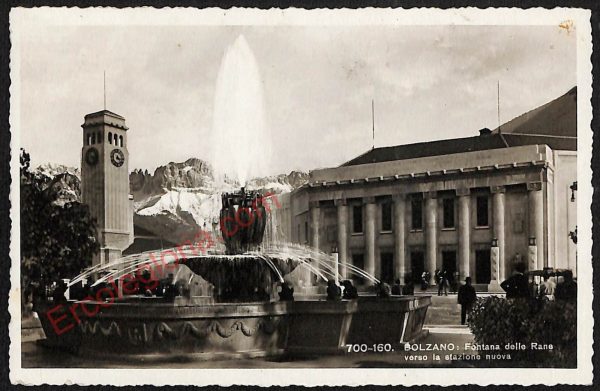 ae3492 - CARTOLINA  D'EPOCA - Bolzano Città - Fontana delle Rane  1944
