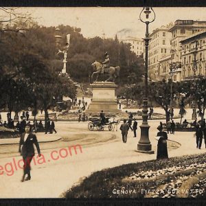 ag0869 - CARTOLINA D'EPOCA - Genova Città - Piazza Corvetto  1919