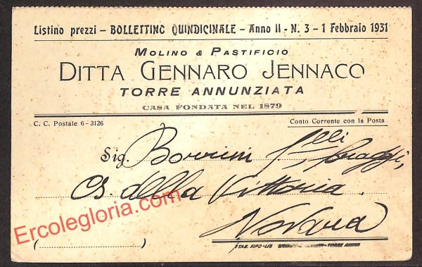 ah3860 - STORIA POSTALE - Napoli  Provincia - Torre Annunziata