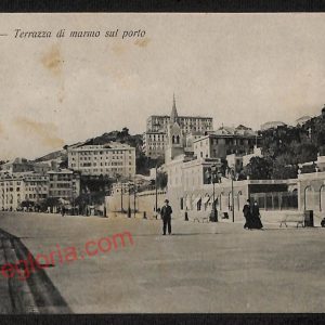 ag0872 - CARTOLINA D'EPOCA - Genova Città - Terrazza di marmo sul porto