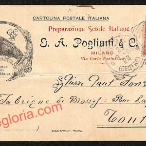 ag9222 - STORIA POSTALE - Milano Città - G. A. Pogliani