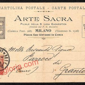 ag9223 - STORIA POSTALE - Milano Città - Arte Sacra