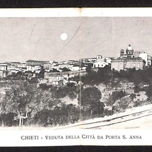 ae5000 - CARTOLINA D'EPOCA DOPPIA - Chieti Città - Panorama